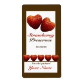 Aardbeienconservenbliksetiket 1 etiket (Voorkant)