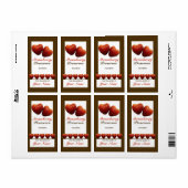 Aardbeienconservenbliksetiket 1 etiket (Full Sheet)