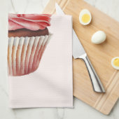 Aardbeiencupcake zoet dessert theedoek (Quarter Fold)