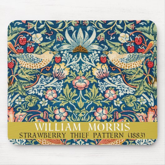 Aardbeiendief - Ontwerp van William Morris Muismat (Voorkant)