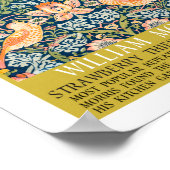 Aardbeiendief - Ontwerp van William Morris Poster (Hoek)