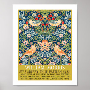 Aardbeiendief - Ontwerp van William Morris Poster
