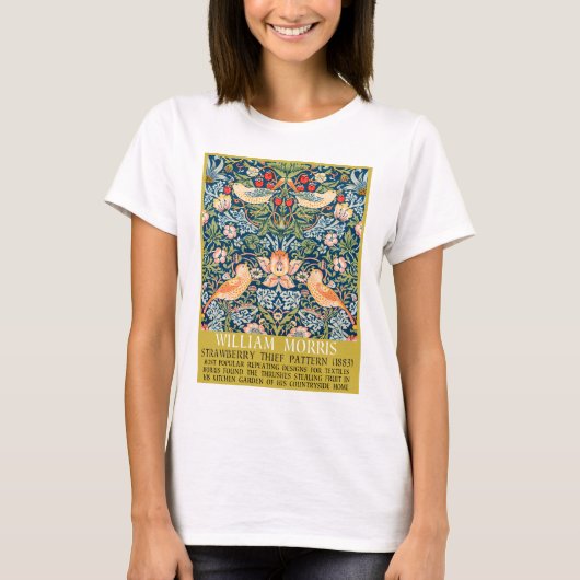 Aardbeiendief - Ontwerp van William Morris T-shirt (Voorkant)