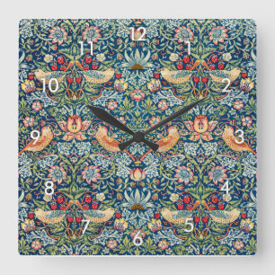 Aardbeiendief, William Morris Vierkante Klok