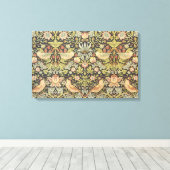 Aardbeiendieven van William Morris,  kunst Canvas Afdruk (Insitu (Houten vloer))