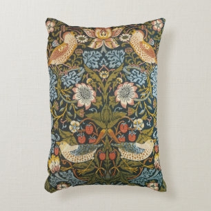 Aardbeiendieven van William Morris,  kunst Decoratief Kussen