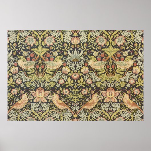 Aardbeiendieven van William Morris, kunst Poster (Voorkant)