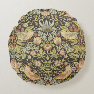 Aardbeiendieven van William Morris, kunst Rond Kussen