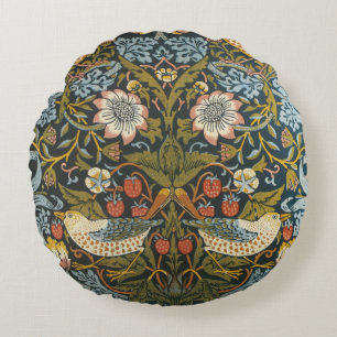 Aardbeiendieven van William Morris, kunst Rond Kussen