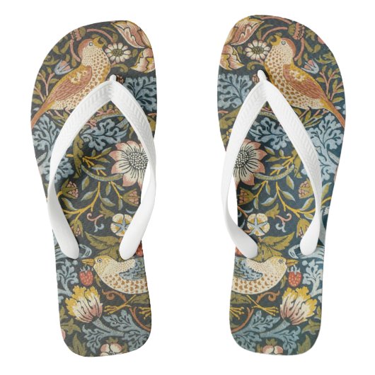 Aardbeiendieven van William Morris,  kunst Teenslippers (Voetbed)
