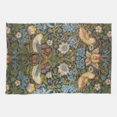 Aardbeiendieven van William Morris,  kunst Theedoek (Horizontaal)