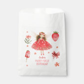 Aardbeienfee Eerste Verjaardag Bedankzakje (Voorkant)