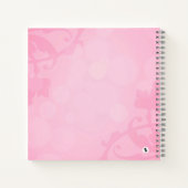 Aardbeienfee gepersonaliseerd notitieboek (Achterkant)