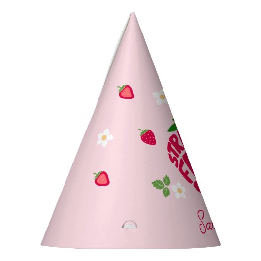 Aardbeienfestival voor altijd schattig  feesthoedjes (Links)