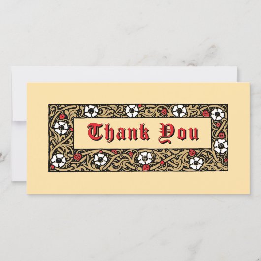 Aardbeienfruit Bloemen Bedankkaart (Voorkant)