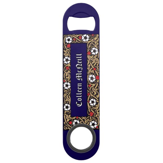 Aardbeienfruit Bloemen Speed Flessenopener (Achterkant)