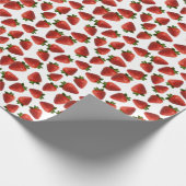 Aardbeienfruitpatroon Cadeaupapier (Hoek)