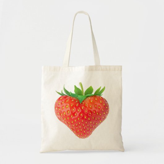 Aardbeienhart Tote Bag (Voorkant)