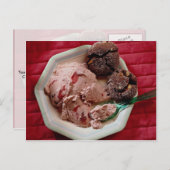 Aardbeienijs Briefkaart (Voorkant / Achterkant)