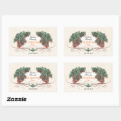 Aardbeieninbliketiket R1 Rechthoekige Sticker (Vel)