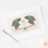 Aardbeieninbliketiket R1 Rechthoekige Sticker (Envelop)