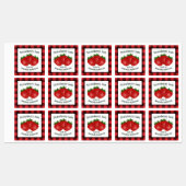 Aardbeienjam behoudt Plaid S Food Label (Vel)