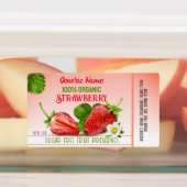 Aardbeienjam Etiket Labels (Aangebracht)