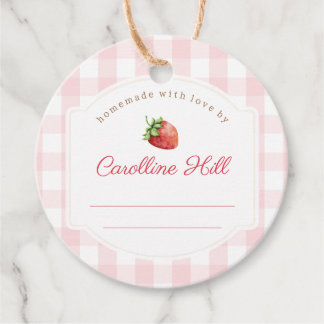 Aardbeienjam Jar Fruit Conserven Gepersonaliseerd Bedankjes Labels