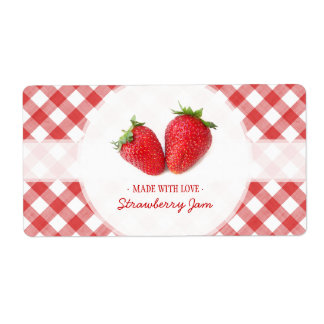 Aardbeienjam label