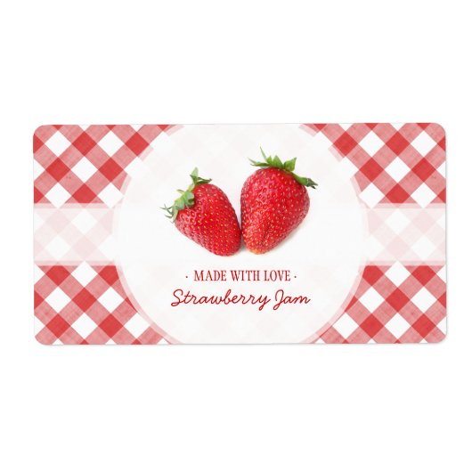 Aardbeienjam label (Voorkant)