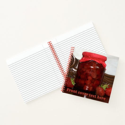 aardbeienjam notitieboek (Binnen)