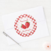 Aardbeienjam sticker (Envelop)