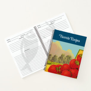 aardbeienkistje Art Spiral Recept Notitieboek