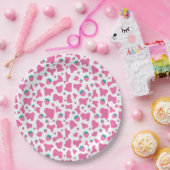 Aardbeienkoe Papieren Bordje (Feest)