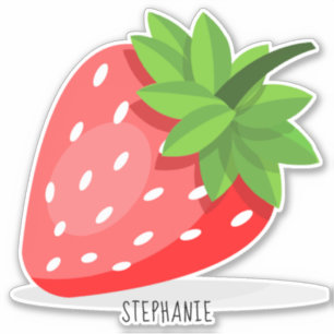 Aardbeienlapje Sticker