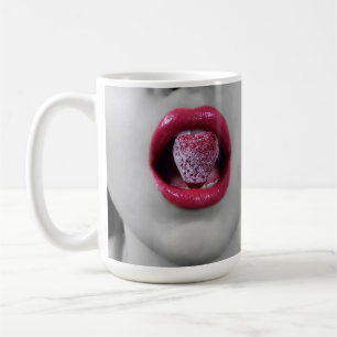 Aardbeienlippen Koffiemok