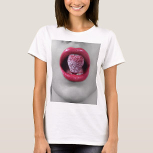 Aardbeienlippen T-shirt