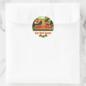 Aardbeienmand ~ Goed Ronde Sticker (Tas)