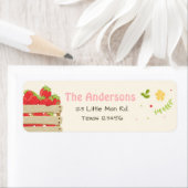 Aardbeienmarkt Aardbei Return Address Labels (Insitu)