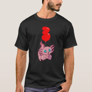 Aardbeienmelk Axolotl 3e verjaardag Kinder Balloo T-shirt