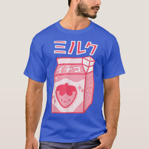 aardbeienmelk Kawaii Katakana Japans Anime Coo T-shirt