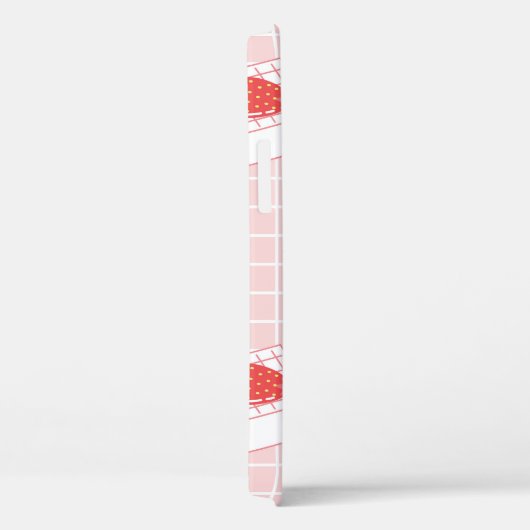 Aardbeienmelkpatronen: speelse Cartoons Case-Mate iPhone Case (Achterkant / Rechts)