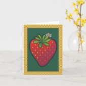 Aardbeiennota Kaart (Gele Bloem)