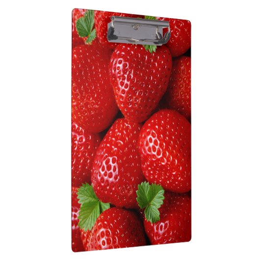 Aardbeienontwerp Schrijfblok Klembord (Rechts)