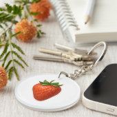 Aardbeienontwerp Sleutelhanger (Voorkant Rechts)