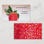 Aardbeienoogst Visitekaartje (Voorkant / Achterkant)