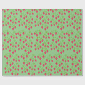 Aardbeienpakpapier Cadeaupapier (Vlak)