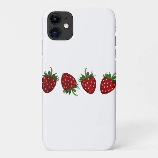 Aardbeienpaneel Case-Mate iPhone Case (Achterkant)