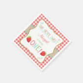 Aardbeienpapier servetten Zomer fruit picknick (Hoek)