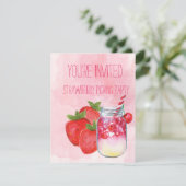 Aardbeienpartij Kaart (Staand voorkant)